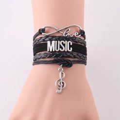 Pulsera Musique Love & Melody de color Negro