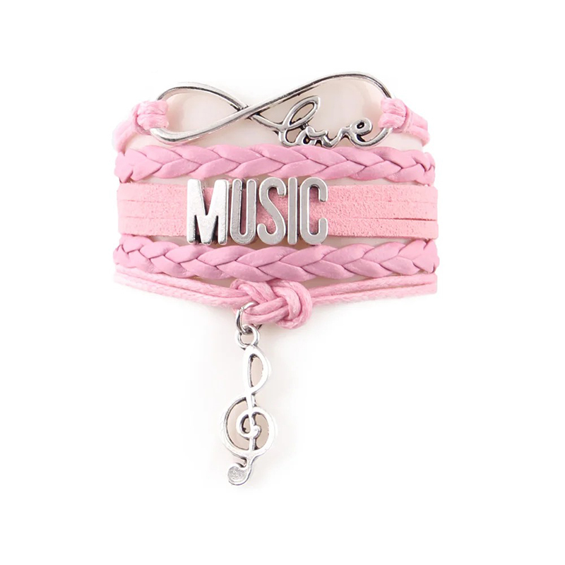 Pulsera Musique Love & Melody de color rosa