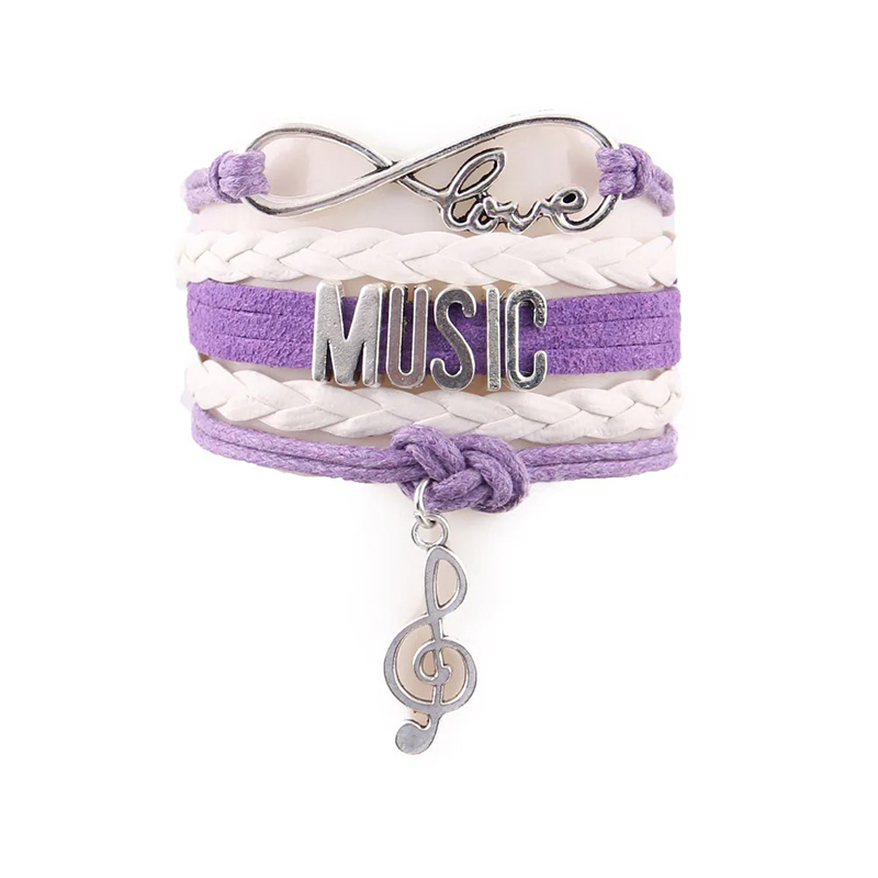 Pulsera Musique Love & Melody de color violeta