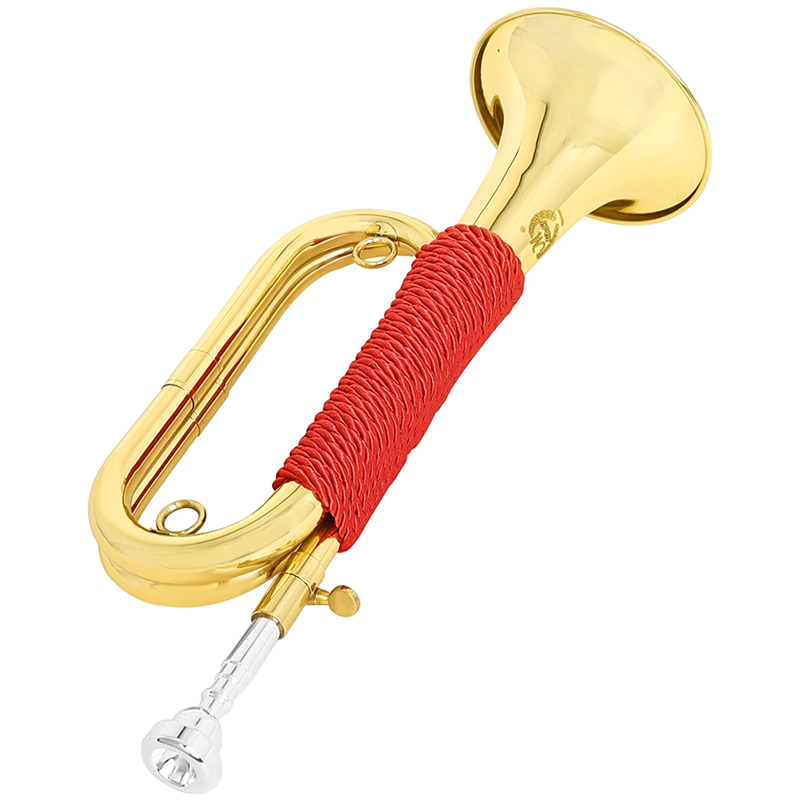 Corneta de Marcha Española - Latón Dorado con Funda Instrumentos de Viento