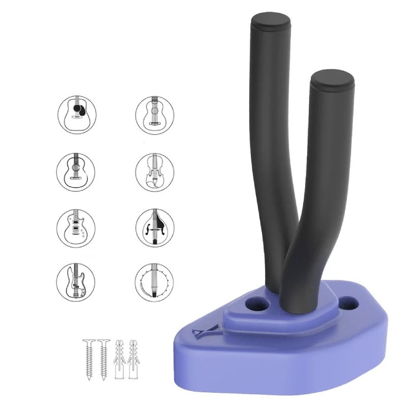 Magnífico Soporte de Pared para Guitarra "Indigo Pop Violeta
