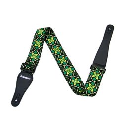 Correa de Guitarra de San Patricio - Brillo Verde Celta