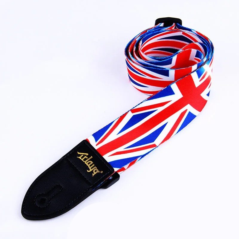 Correa de Guitarra con Tema de Bandera de la Unión Rock Británica