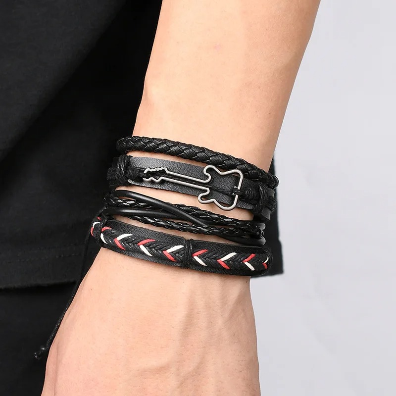 Vista de Pulsera de Guitarra Rock - Trío Tribal Eléctrico