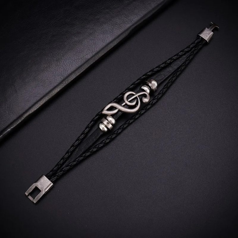 Vista general de la pulsera Clave de Sol Rock Eco Musical
