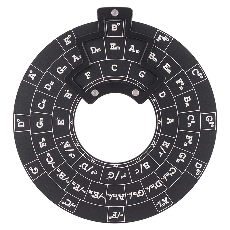 Avant Círculo de Quintas Negro Armonía Universal - Herramienta Musical de Transposición