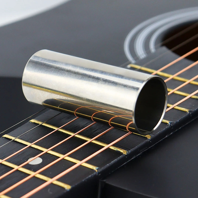 Detalles de la guitarra con cuello de botella en acero inoxidable - ¡3 colores a elegir!