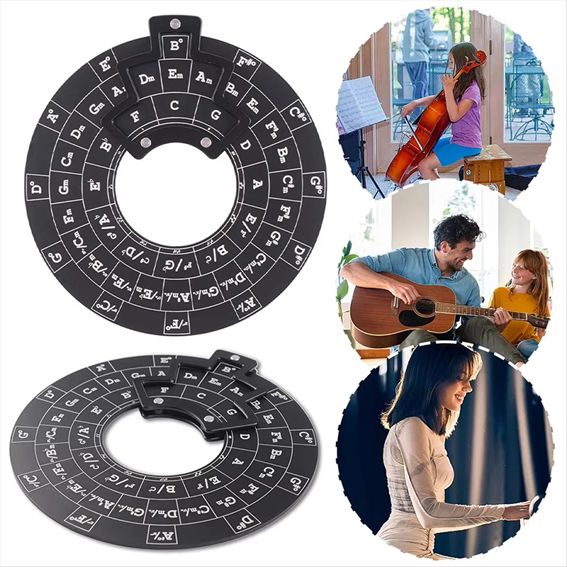 Detalles Círculo de Quintas Negro Armonía Universal - Herramienta Musical de Transposición