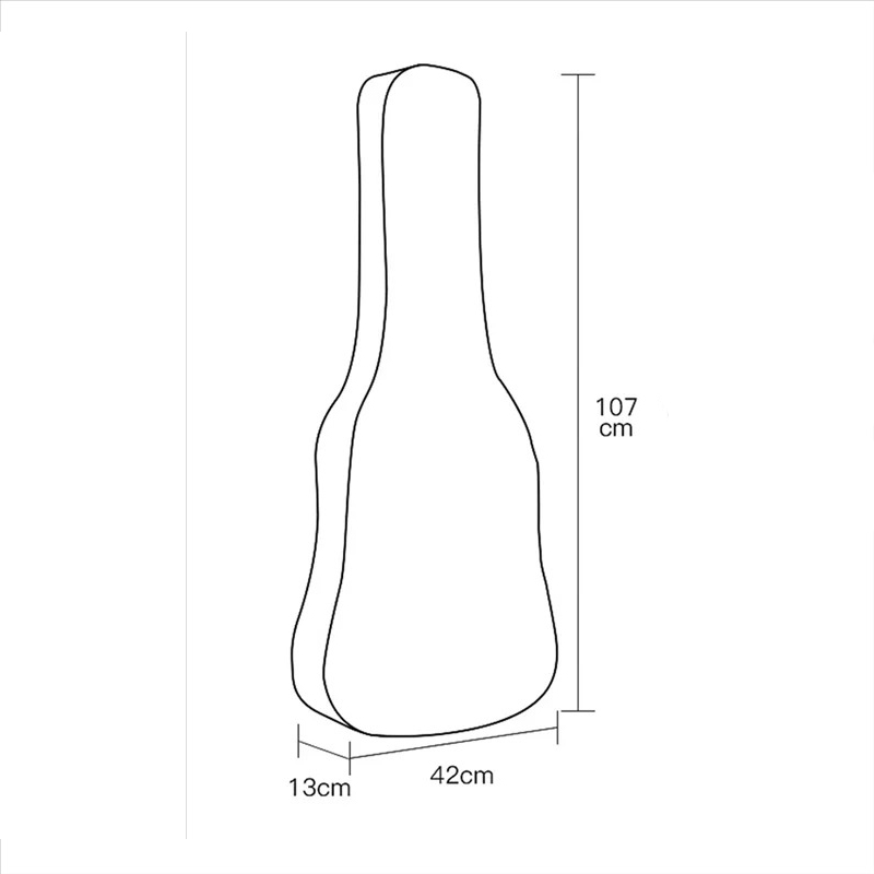 Dimensions Housse Transparente Anti-Poussière et Étanche pour Guitare - PVC Résistant 4041 pouces