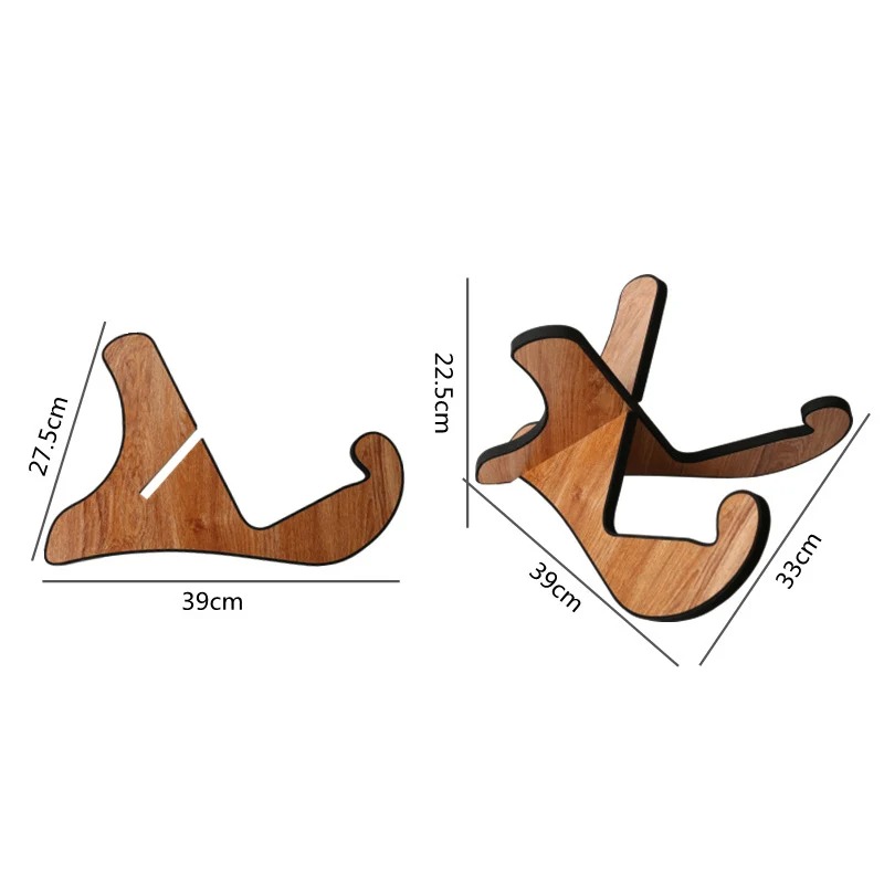 Dimensiones de Soporte para Guitarra de Diseño en Madera-X
