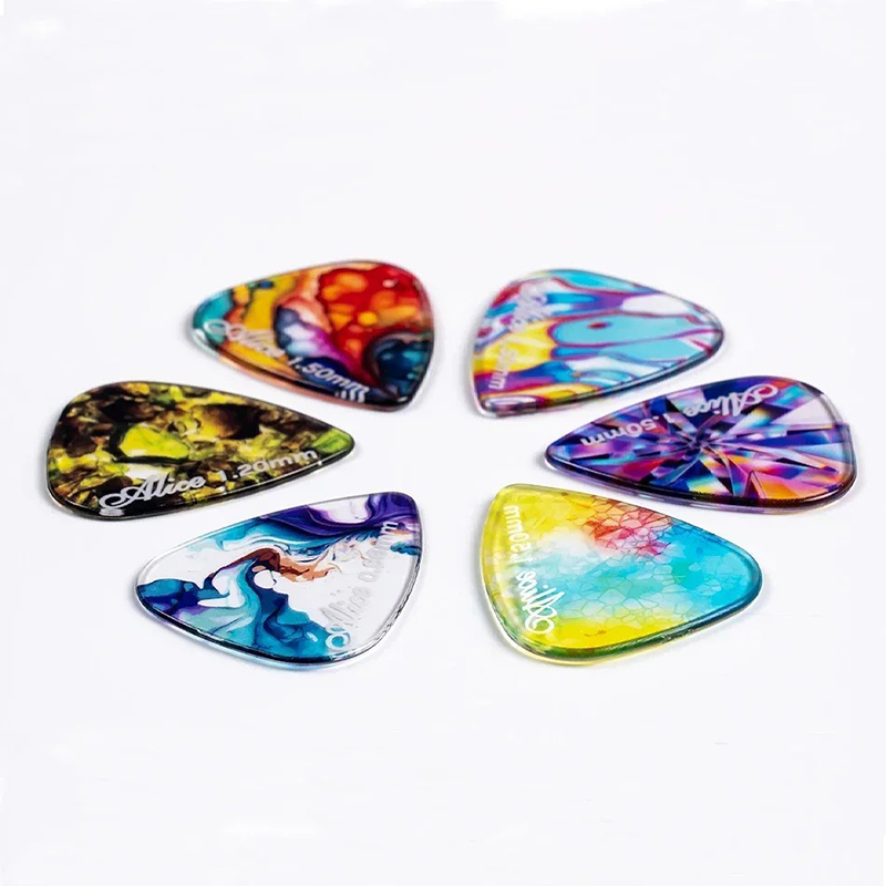 Púas de Guitarra - Temática Psicodélica - Lote Reflejos Cromáticos (20 piezas)