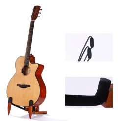Soporte de Guitarra de Madera Maciza con Diseño Articulado de Lujo y Ultra-Estable