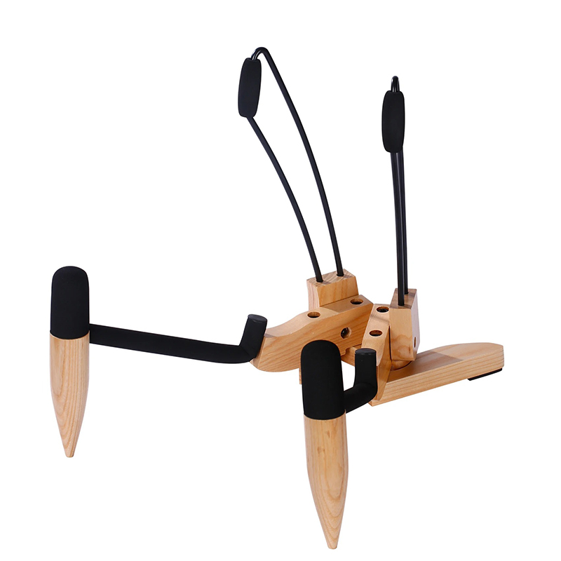 Soporte para Guitarra de Madera Maciza - Diseño Articulado de Lujo y Ultra-Estable Modelo 2