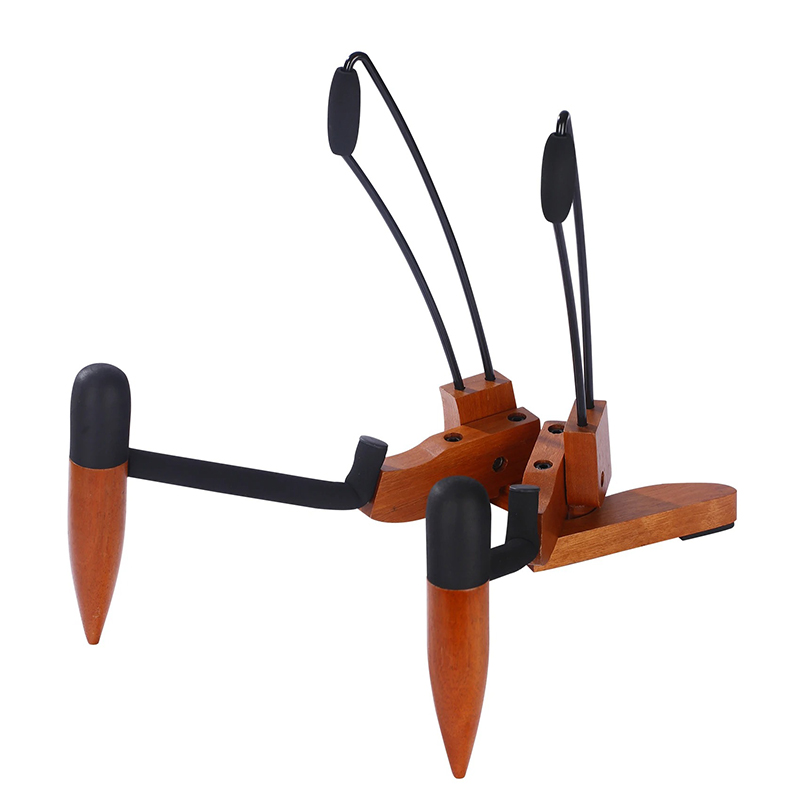 Soporte de Guitarra de Madera Maciza - Diseño Articulado Lujo & Ultra-Estable Modelo 3