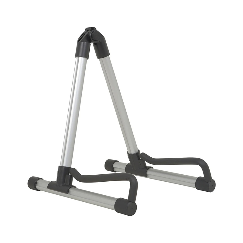 Soporte de guitarra con gancho antideslizante de color plata