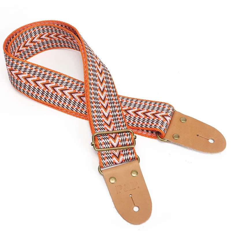Correa de Guitarra Vintage con Flechas Navajo y Fuego Salvaje