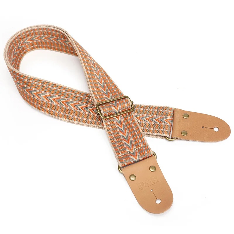 Correa de Guitarra Vintage Flechas Navajo Tierra Quemada