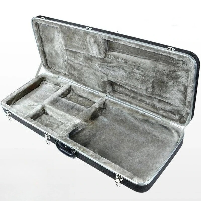 Avant Étui Guitare Électrique Rigide Hardshell Case, Coque ABS pour Stratocaster et Telecaster, Intérieur Peluche