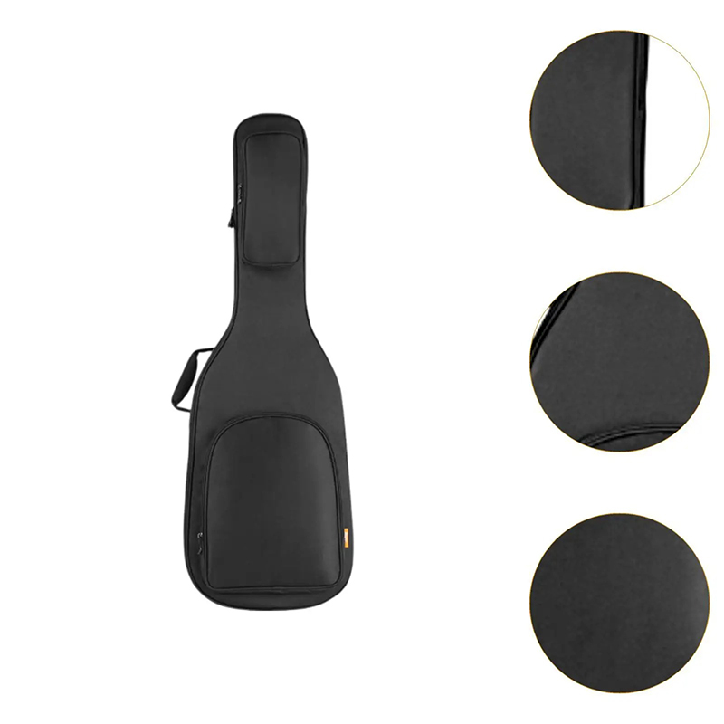 Details Housse Guitare Acoustique Rembourrée 41-42 Pouces, Gig Bag Noire avec Support de Manche