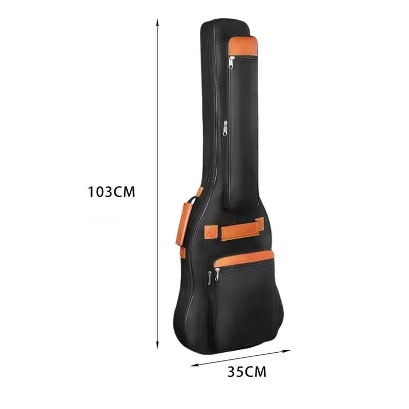 Dimensions Housse Guitare Électrique Rembourrée 10mm, Gig Bag Sac à Dos Oxford 600D, Étanche pour Telecaster Stratocaster