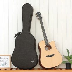 Étui Guitare Acoustique Semi-Rigide 40-41 Pouces, Housse Sac à Dos Légère (1.7kg) pour - FolkDreadnought, Intérieur Doublure Peluche