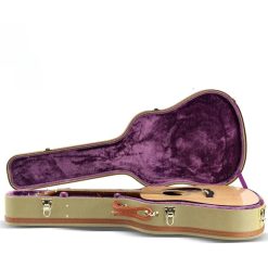 Étui Guitare Acoustique Tweed Vintage, Hardshell Case Rigide 40-41 Pouces, avec Sangles Sac à Dos