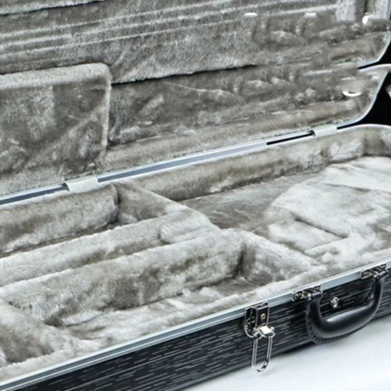 Étui - Guitare Basse Électrique Rigide Hardshell Case, Coque ABS pour Precision Bass et Jazz Bass, Intérieur Peluche
