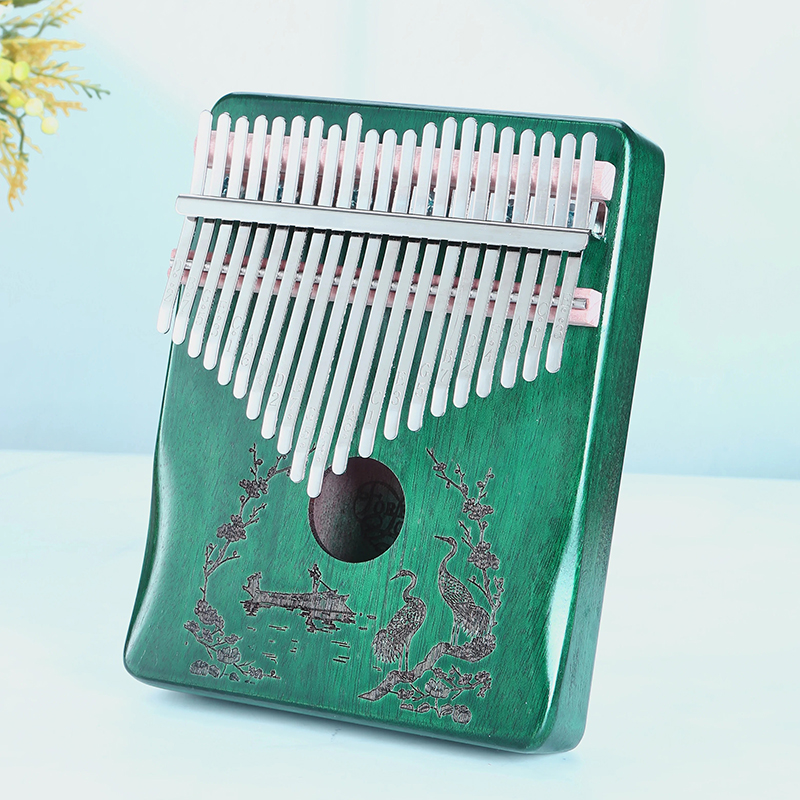 Kalimba 17 Lames en Bois Sculpté Collection “Mélodies de la Forêt” Modele 6
