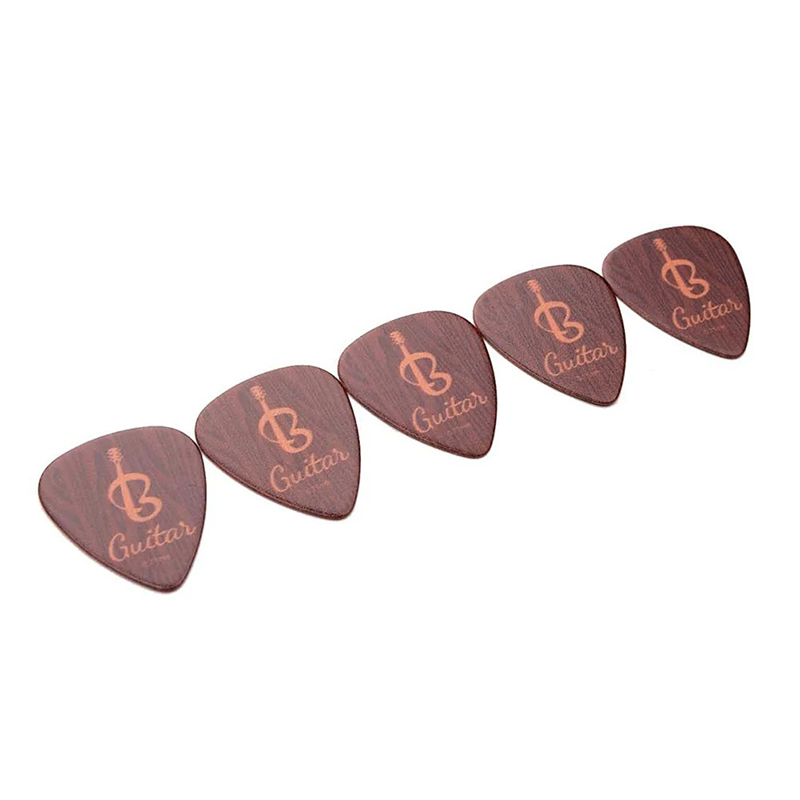 Plectres Bois Gravés Nature Sonore - Lot de 5 médiators 0.71mm