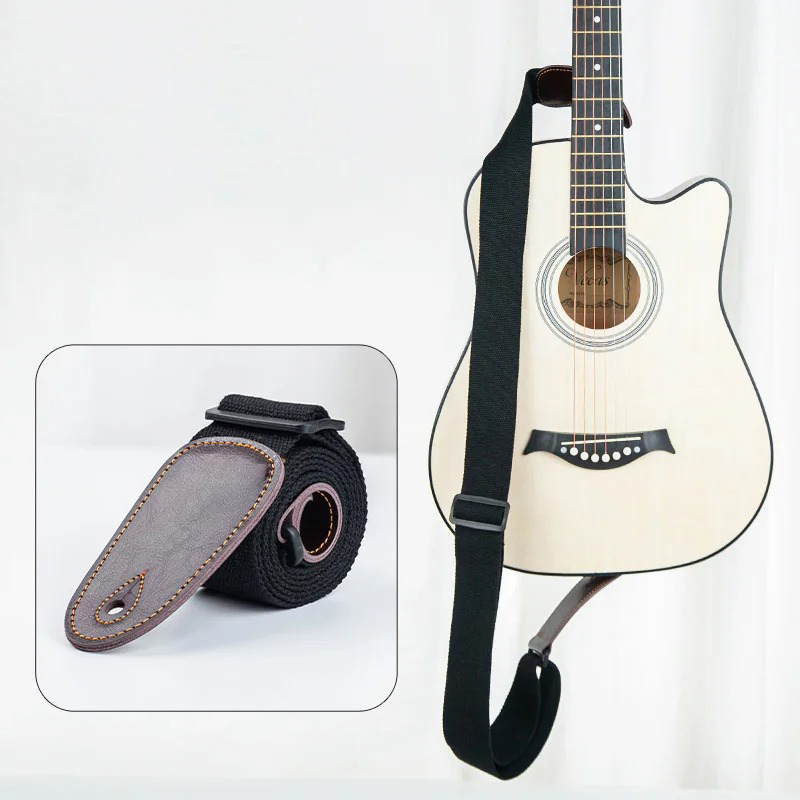 Sangle de Guitare Classique - Noir Intemporel