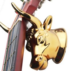 Support Mural Guitare Taureau Doré Prestige