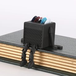 Vue de Cote Porte-Médiators Amplificateur - Mini Amp “Buddy Rock”