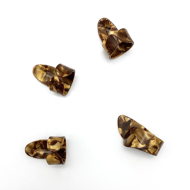 Ensemble de 4 médiators médiator pour + 3 médiators 3 doigts - couleur marron