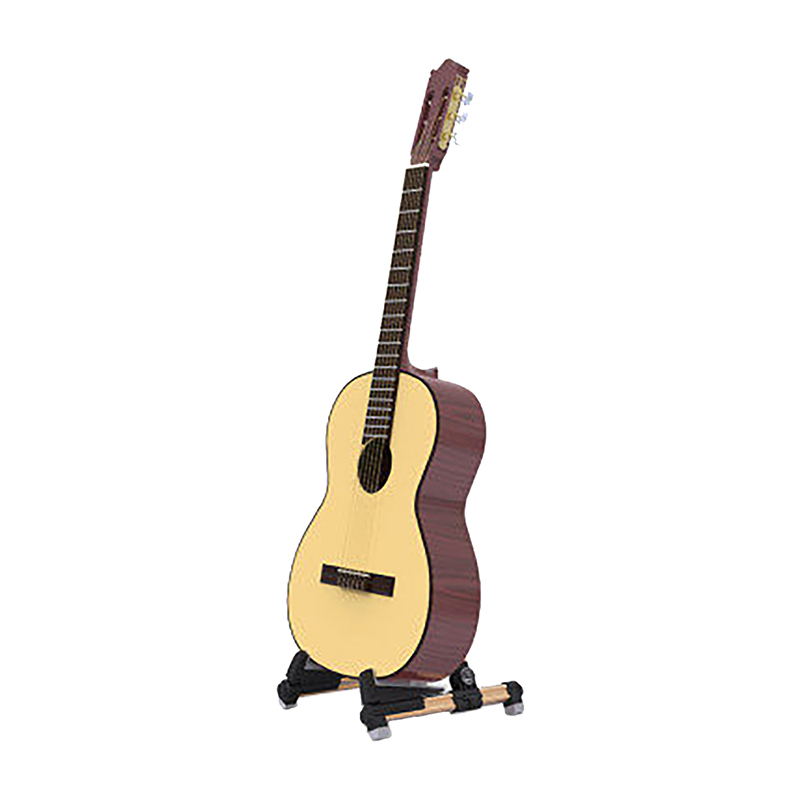 Porte guitare trépied pilant pour guitare en alilange couleur doré