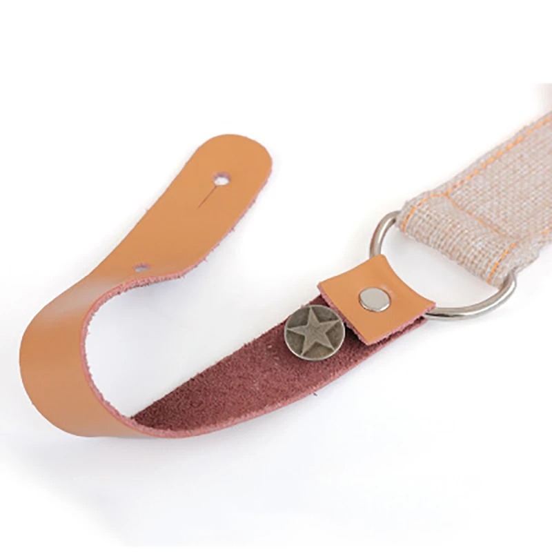 Sangle Ukulélé en coton épais avec attache spéciale - details accroche