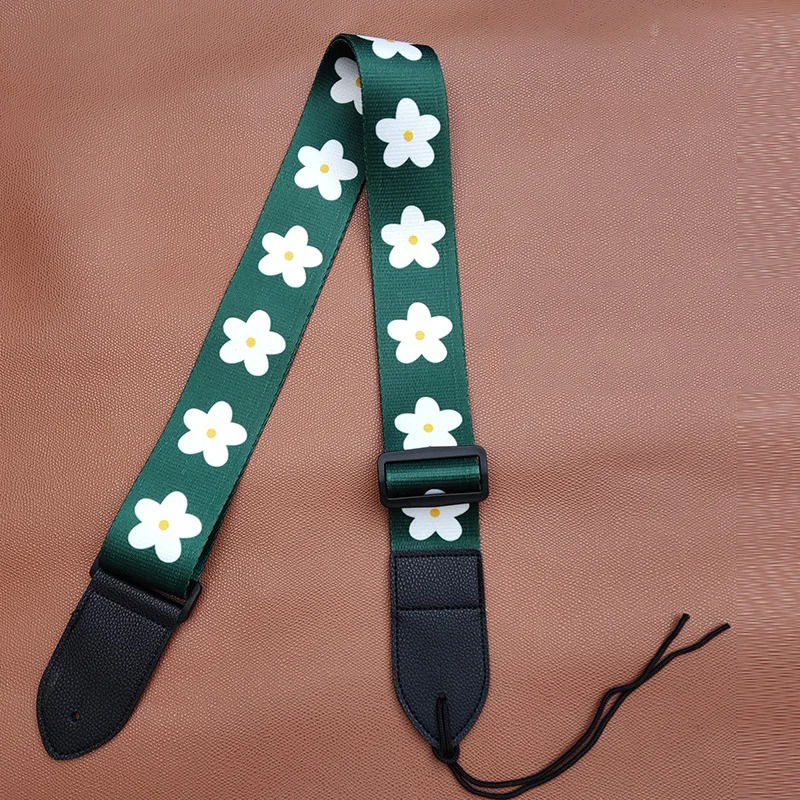 Sangle Ukulélé marguerites en forêt