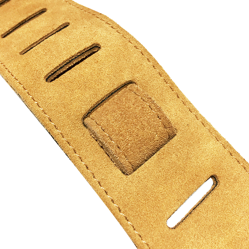 Sangle de guitare en nubuck cloutée