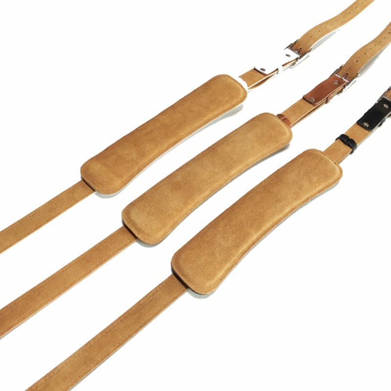 Sangle de mandoline en cuir et en métal réglable vue intérieure