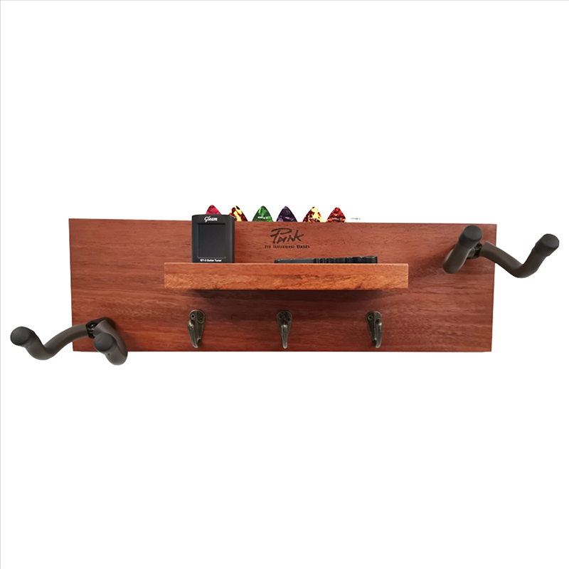 article support mural de guitare Complet avec 2 crochets rotatifs en caoutchouc