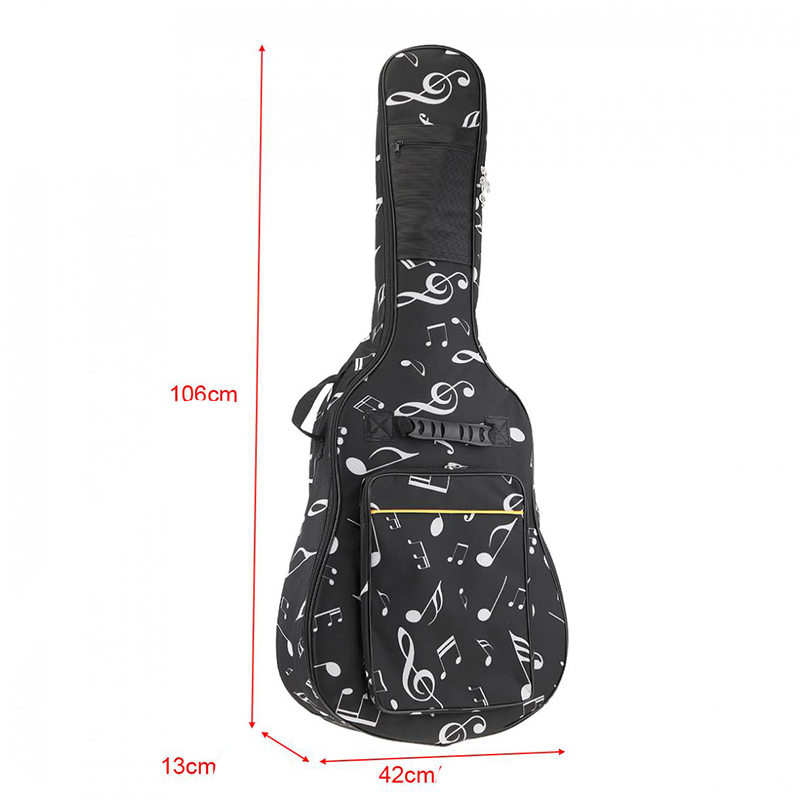 dimensions Housse guitare Design notes de musique