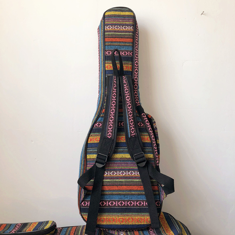 vue arrière de l'étui pour Ukulélé - Style vintage - 2 tailles au choix