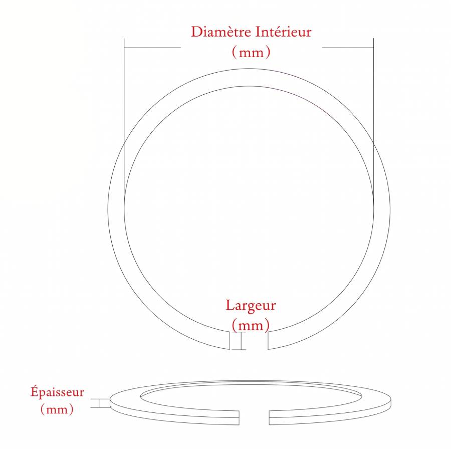 Détaills mesures et placement Rosace Décorative Guitare Acoustique - Incrustation Croix Classique (Ø 110 mm).