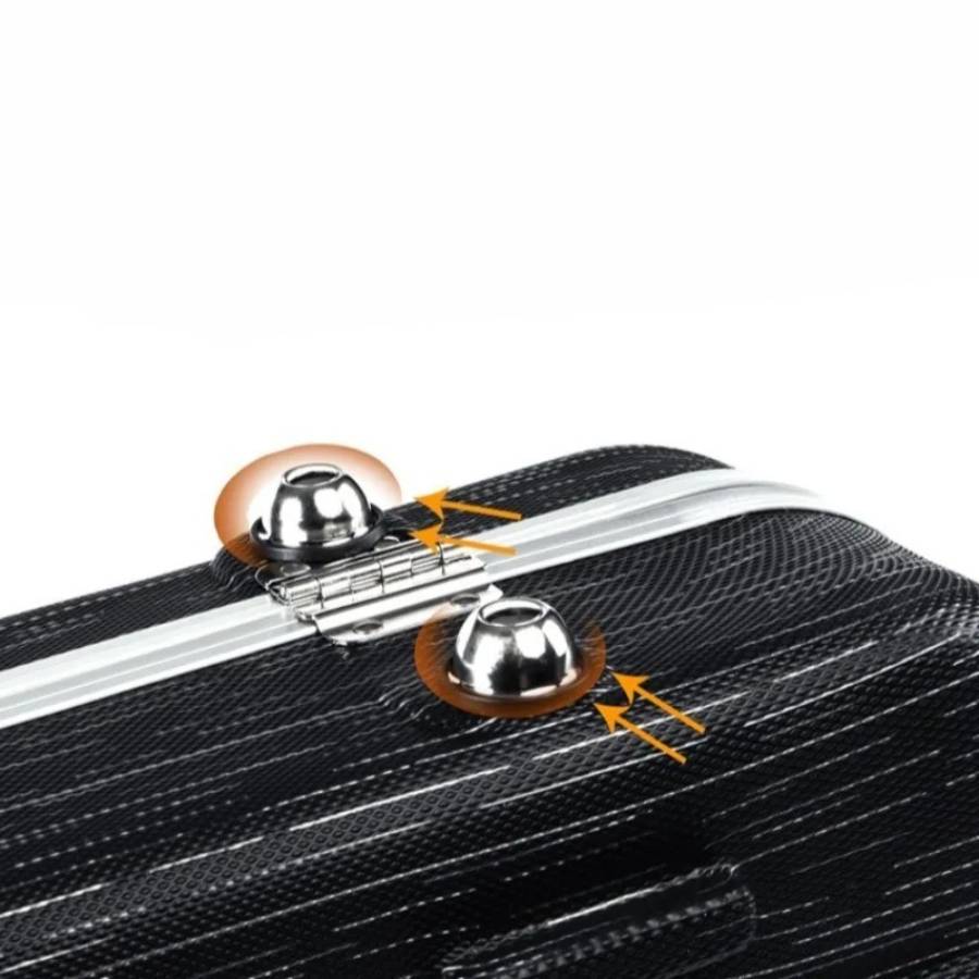 Pieds Étui Guitare Électrique Rigide Hardshell Case, Coque ABS pour Stratocaster et Telecaster, Intérieur Peluche
