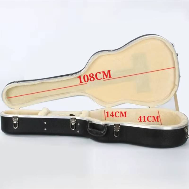 Taille Étui Guitare Acoustique Rigide 40-41 Pouces, Hardshell Case ABS avec Sangles Sac à Dos